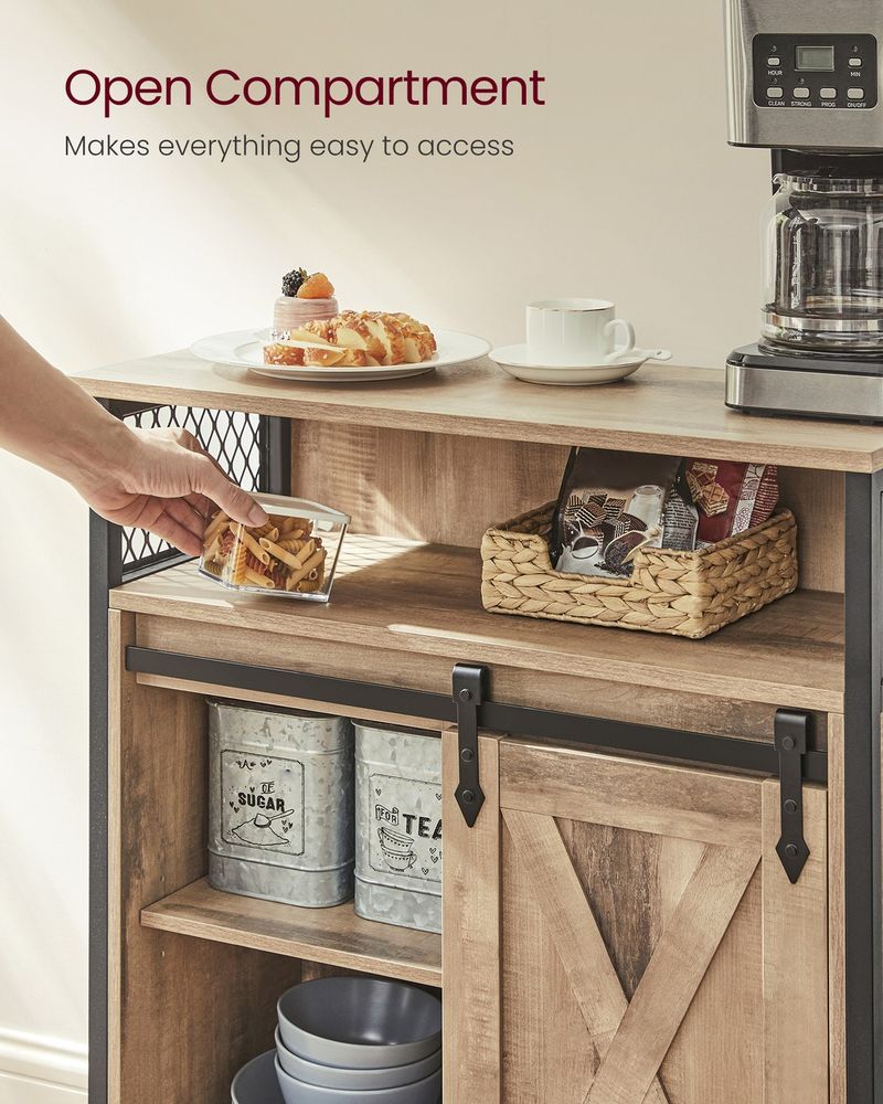 Storage Sideboard With Barn Door - product photo 02