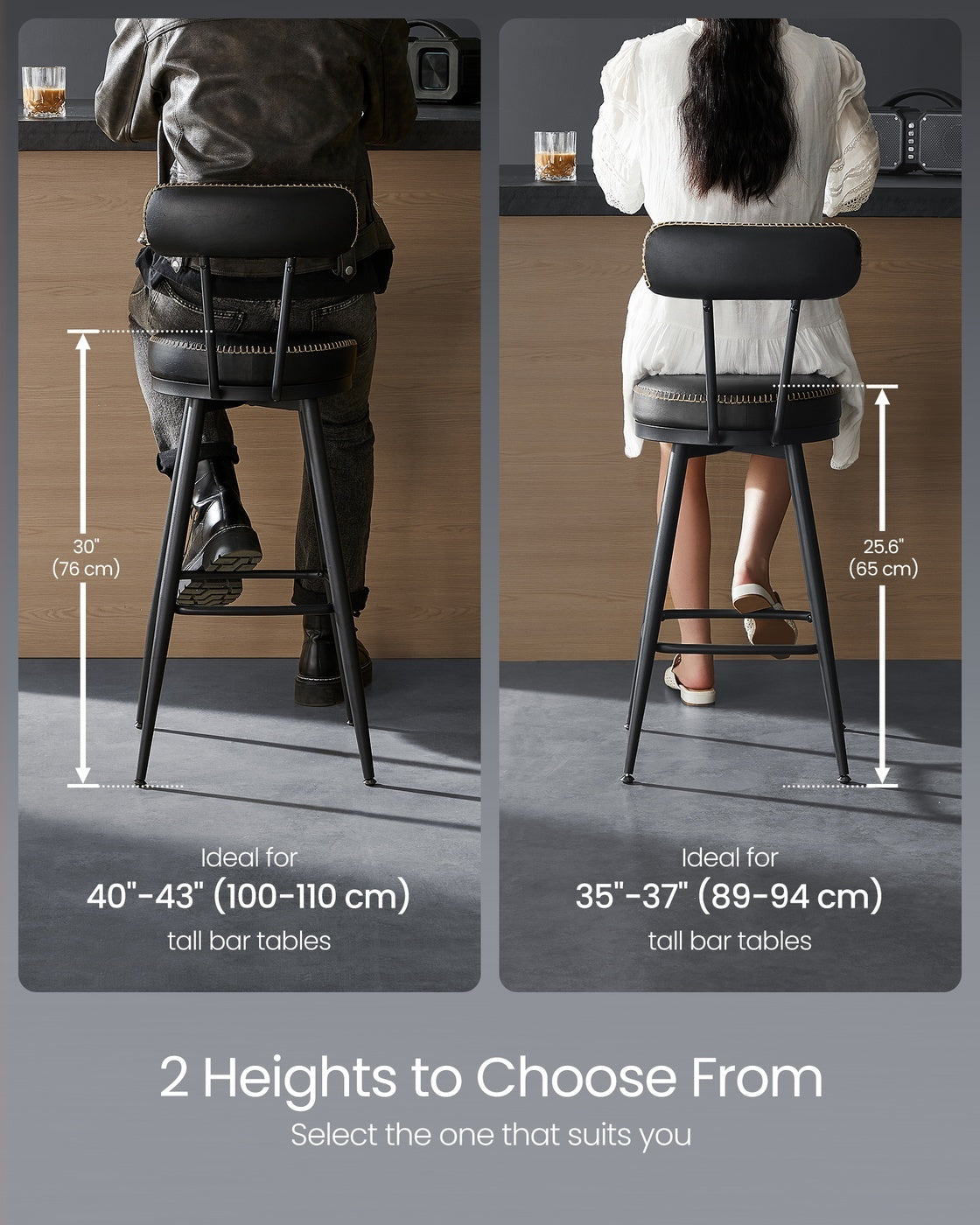Swivel Bar Stools With Backs - product photo 27