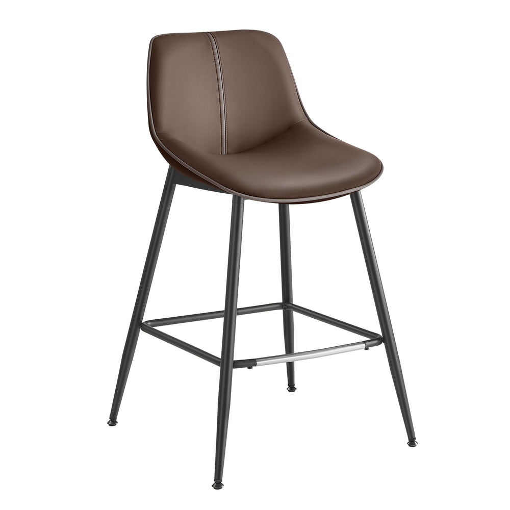 Synthetic Leather Bar Stools With Back - product photo 11