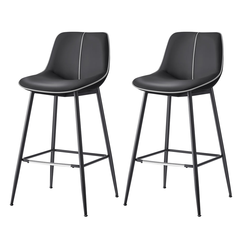 Synthetic Leather Bar Stools With Back - product photo 96