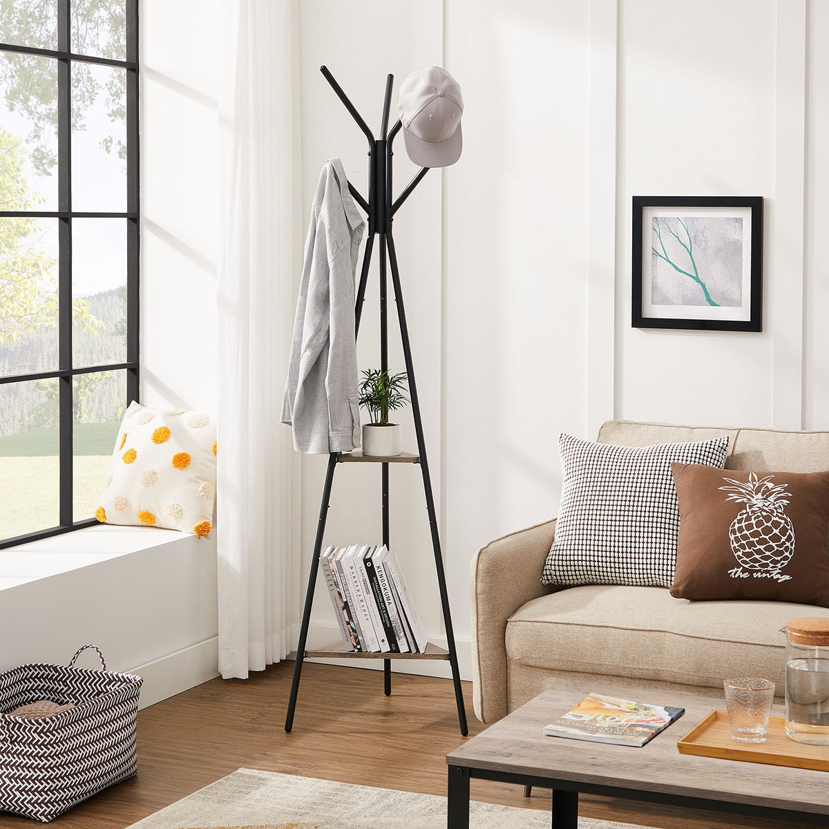 Tapered Triangle Coat Rack Stand - product photo 11