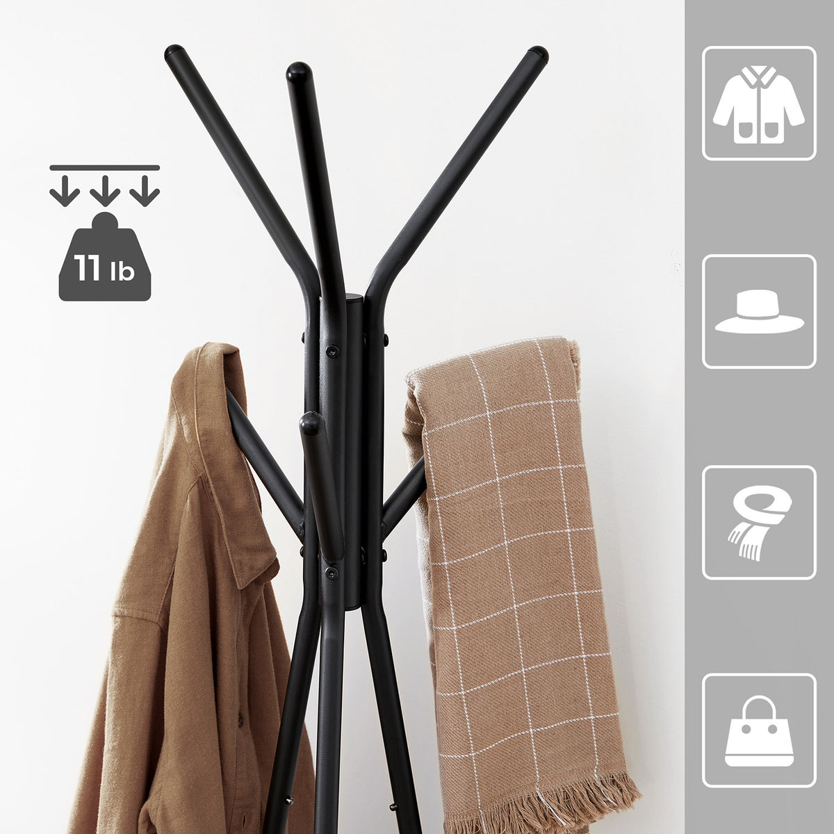 Tapered Triangle Coat Rack Stand - product photo 13