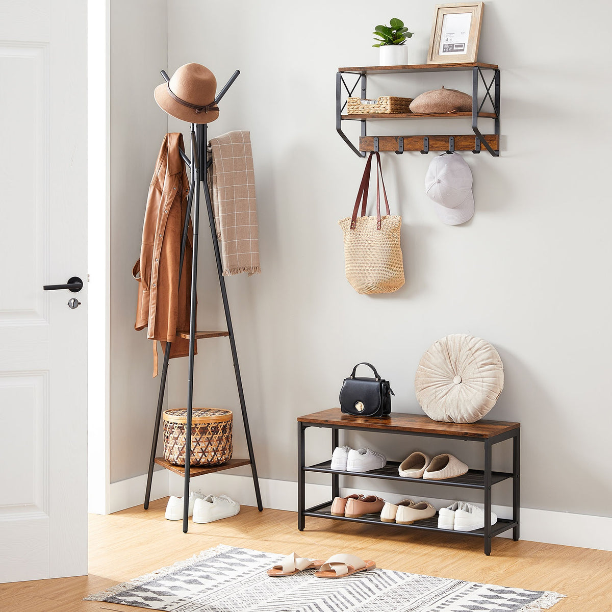 Tapered Triangle Coat Rack Stand - product photo 18