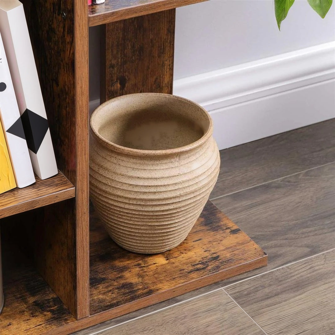 Tree Bookshelf With 13 Shelves Space Saving Bookcase – product view 5 | Ridgefield Furniture