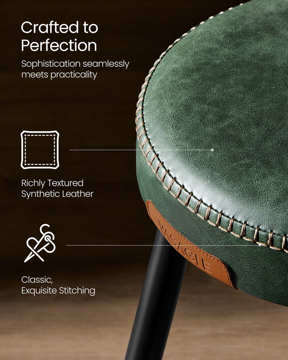 Upholstered Kitchen Stools - product photo 04