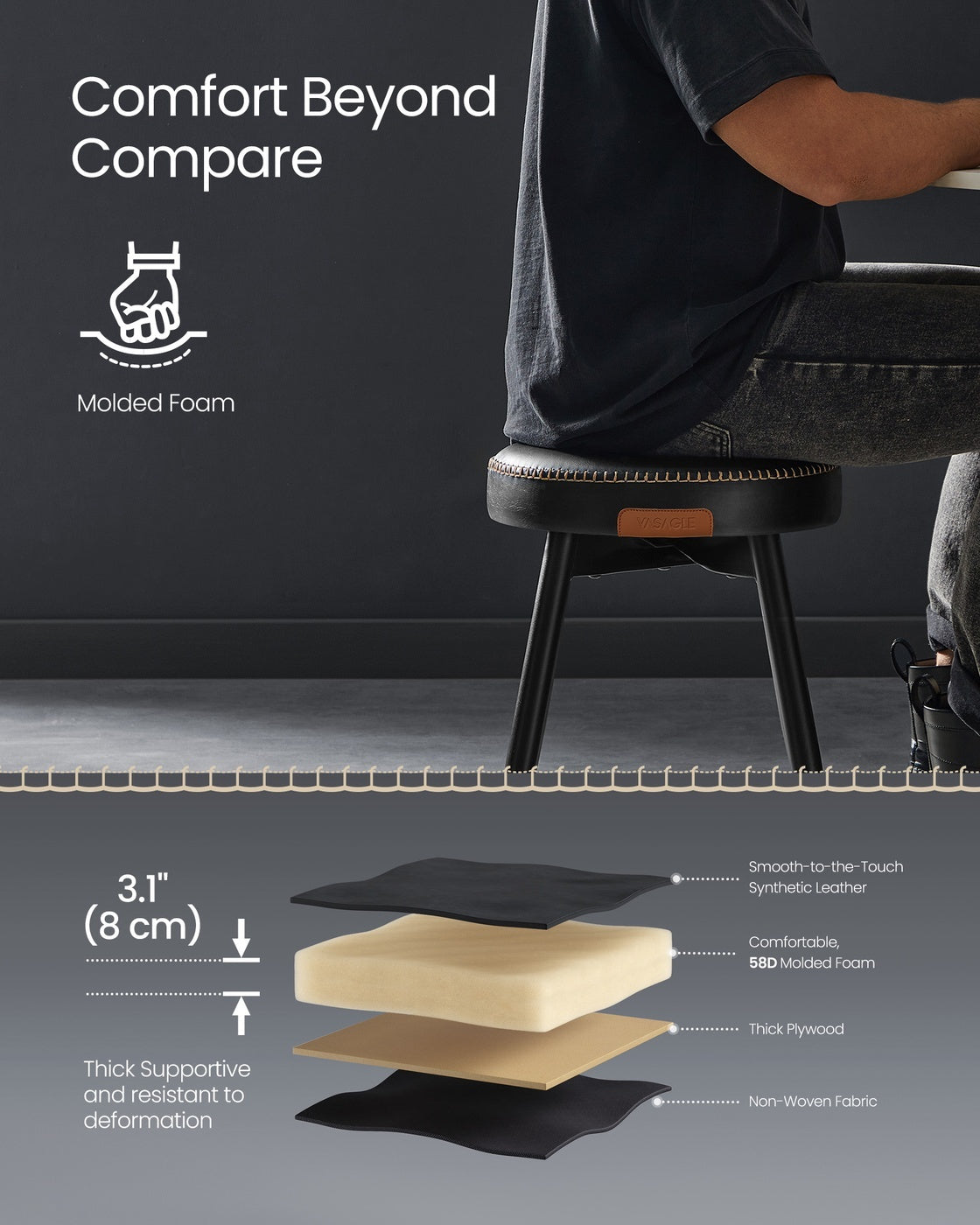 Upholstered Kitchen Stools - product photo 24