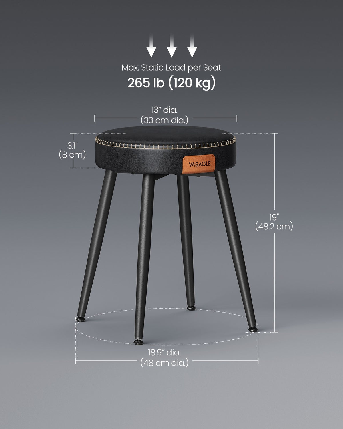 Upholstered Kitchen Stools - product photo 32