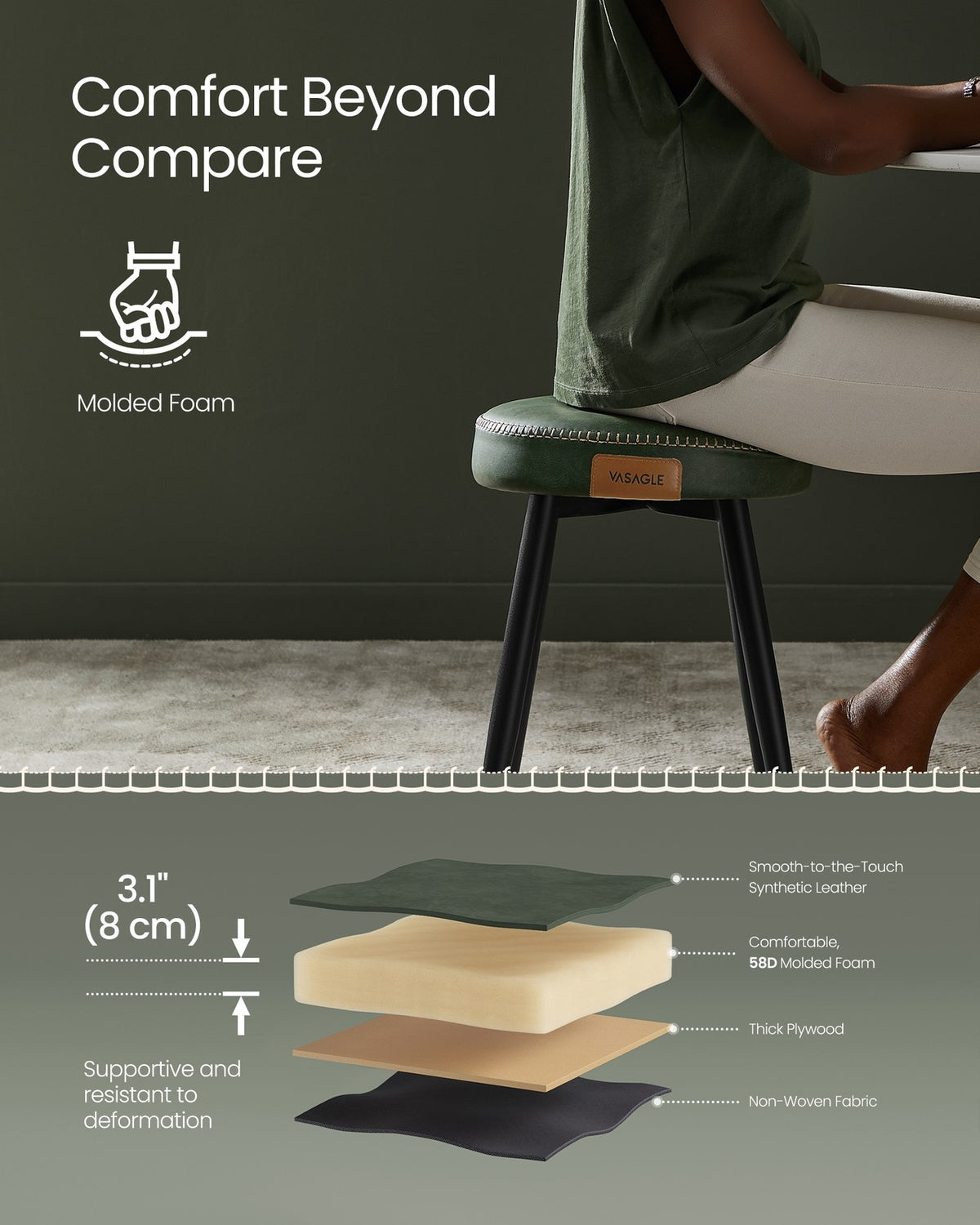 Upholstered Kitchen Stools - product photo 36