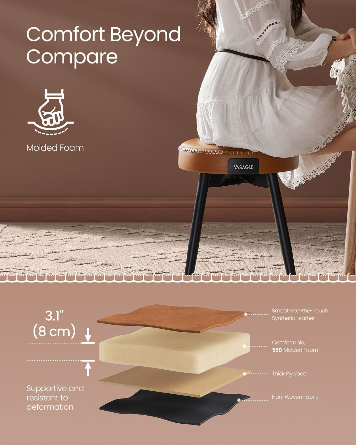 Upholstered Kitchen Stools - product photo 42