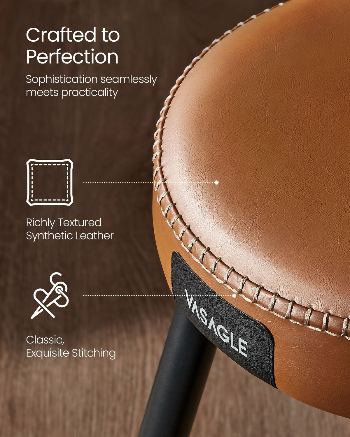 Upholstered Kitchen Stools With Steel Legs, Set Of 1, 2 Or 4 - product photo 67
