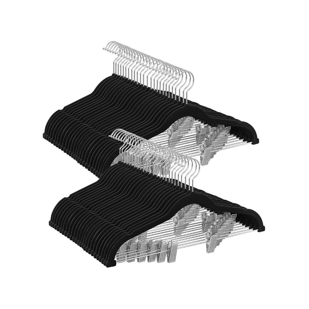 Velvet Pants Hangers With Adjustable Clips Set – product view 10 | Ridgefield Furniture