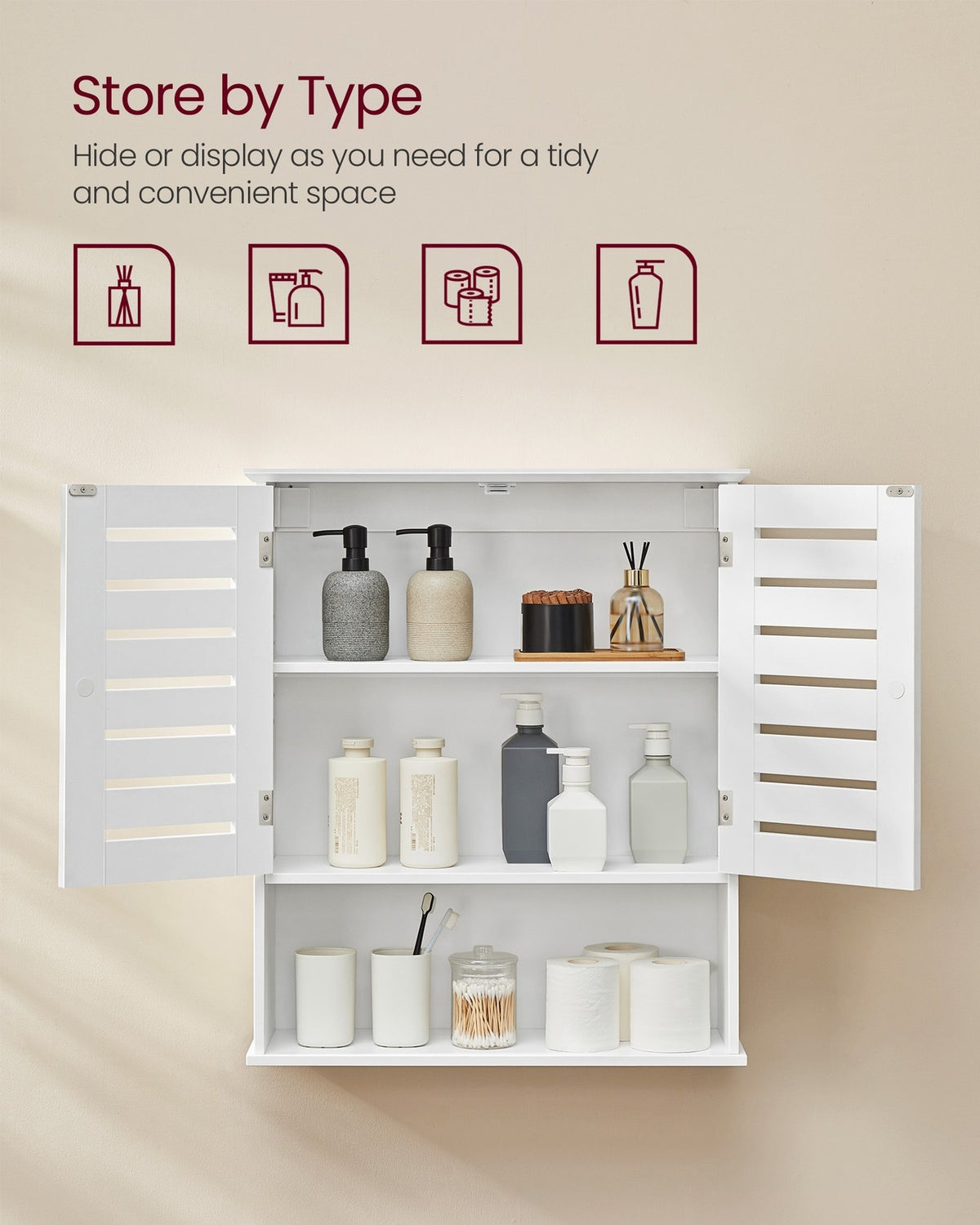 Wall-Mounted Bathroom Storage Cabinet - product photo 11