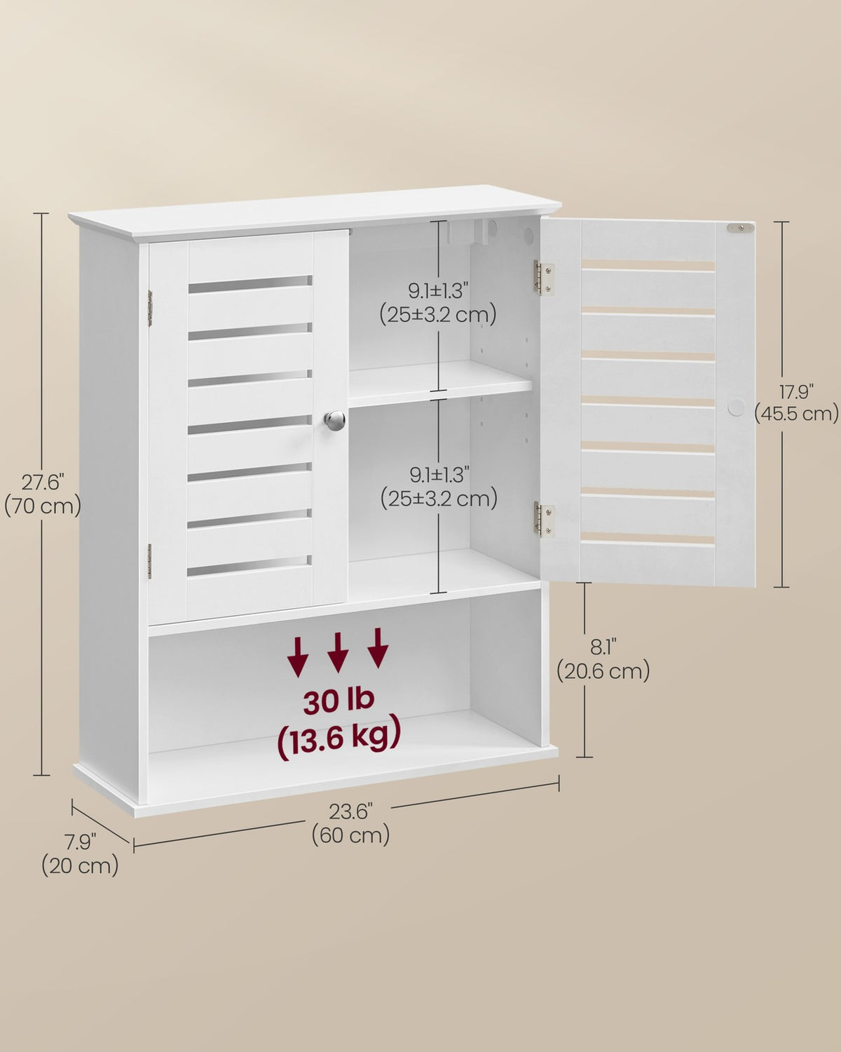 Wall-Mounted Bathroom Storage Cabinet - product photo 13