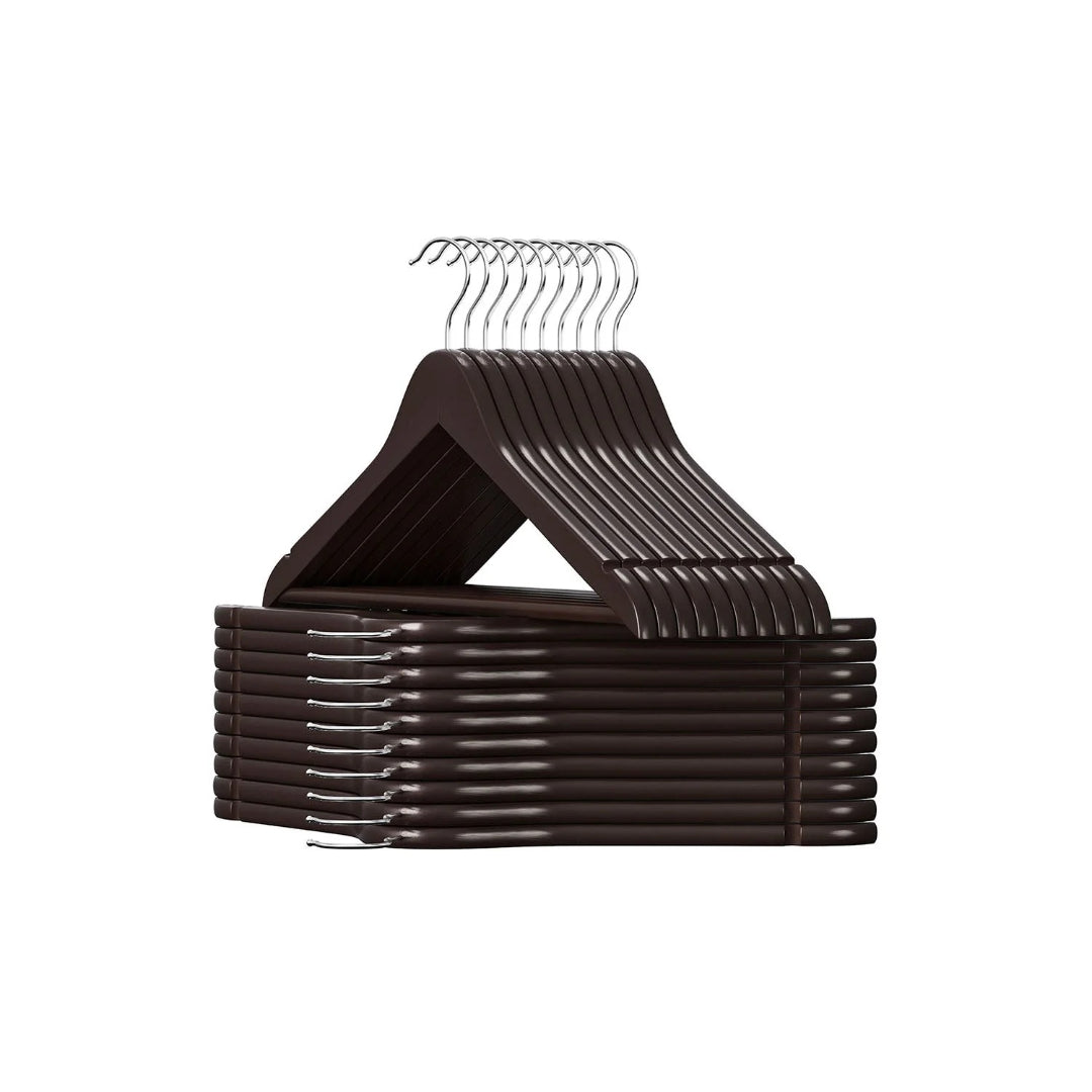 Wood Coat Hangers 20 Pack With Shoulder Notches – product view 3 | Ridgefield Furniture