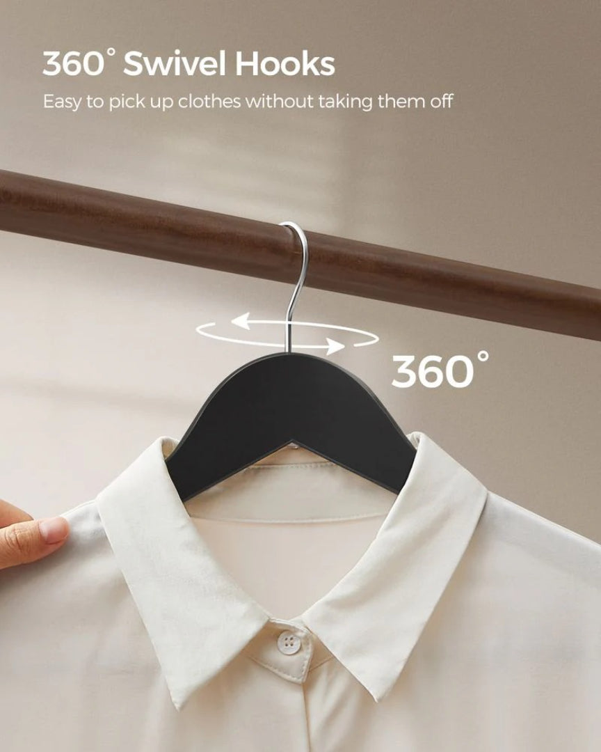 Wood Coat Hangers 20 Pack With Shoulder Notches – product view 9 | Ridgefield Furniture