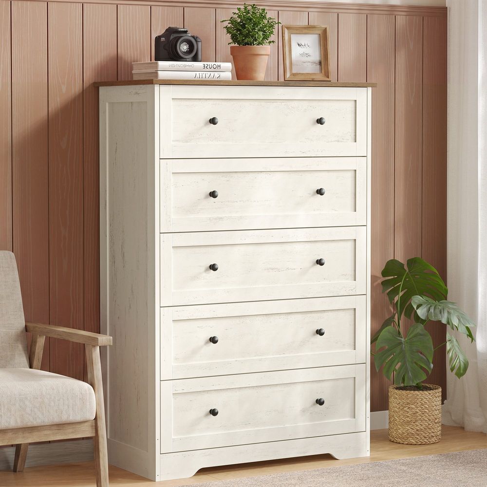 Wood Dresser With Spacious Drawer Storage - product photo 01