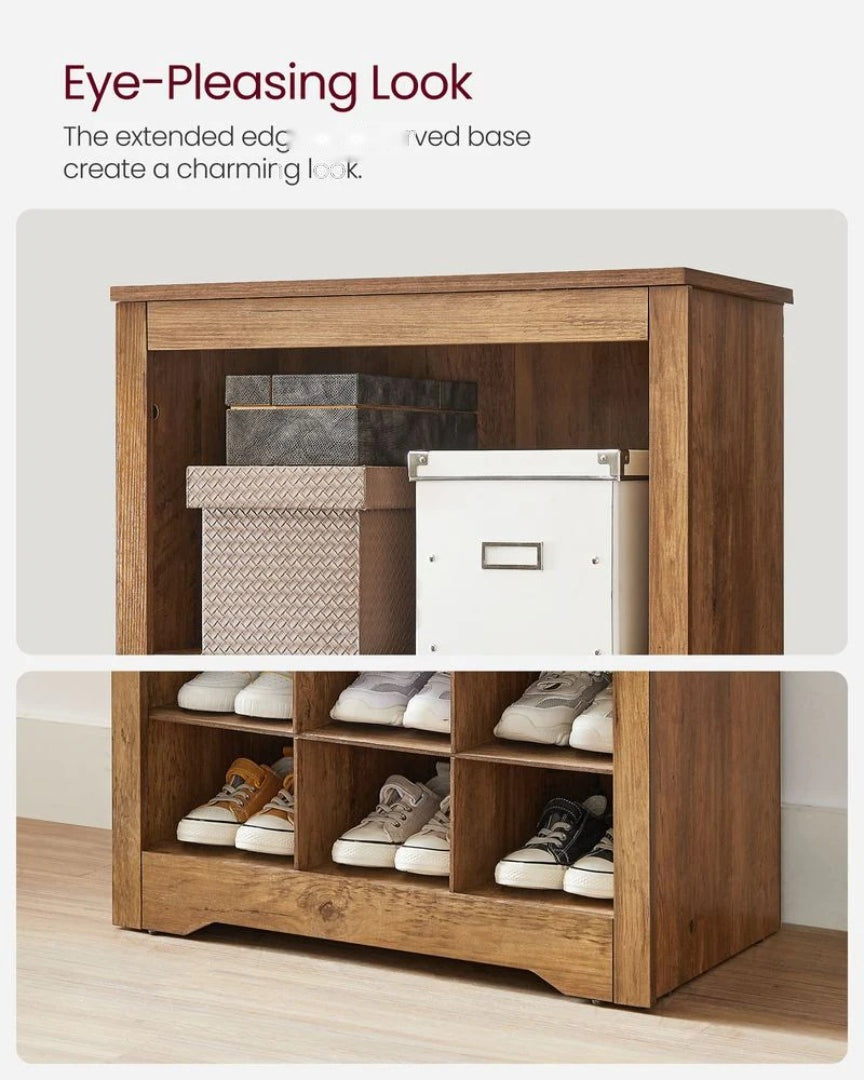 10 Tier Shoe Rack Organizer With Storage Compartments – product view 7 | Ridgefield Furniture
