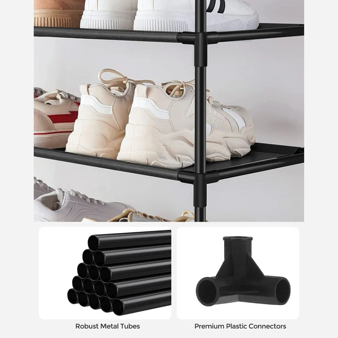 10 Tier Shoe Rack With Metal Frame – product view 16 | Ridgefield Furniture
