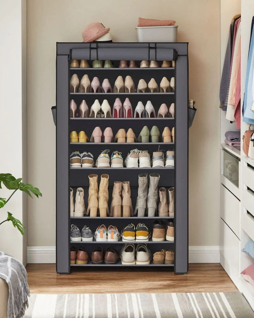 9 Tier Shoe Rack With Cover – product view 16 | Ridgefield Furniture