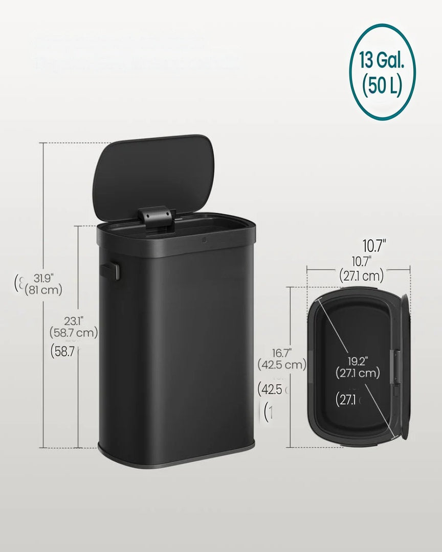 13-Gallon Motion Sensor Trash Can with Soft-Close Lid – product view 8 | Ridgefield Furniture