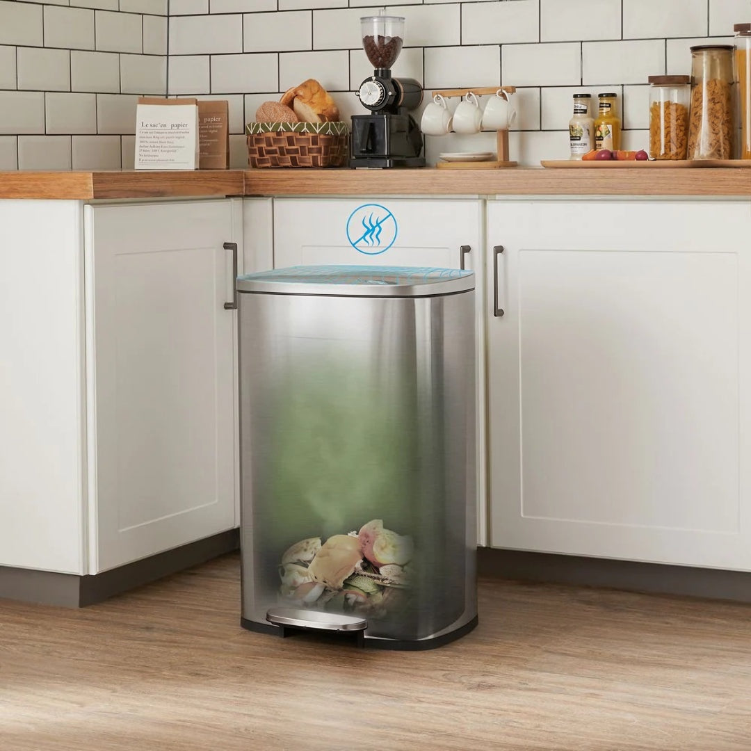 13-Gallon Stainless Steel Step Trash Can with Soft-Close Lid – product view 24 | Ridgefield Furniture