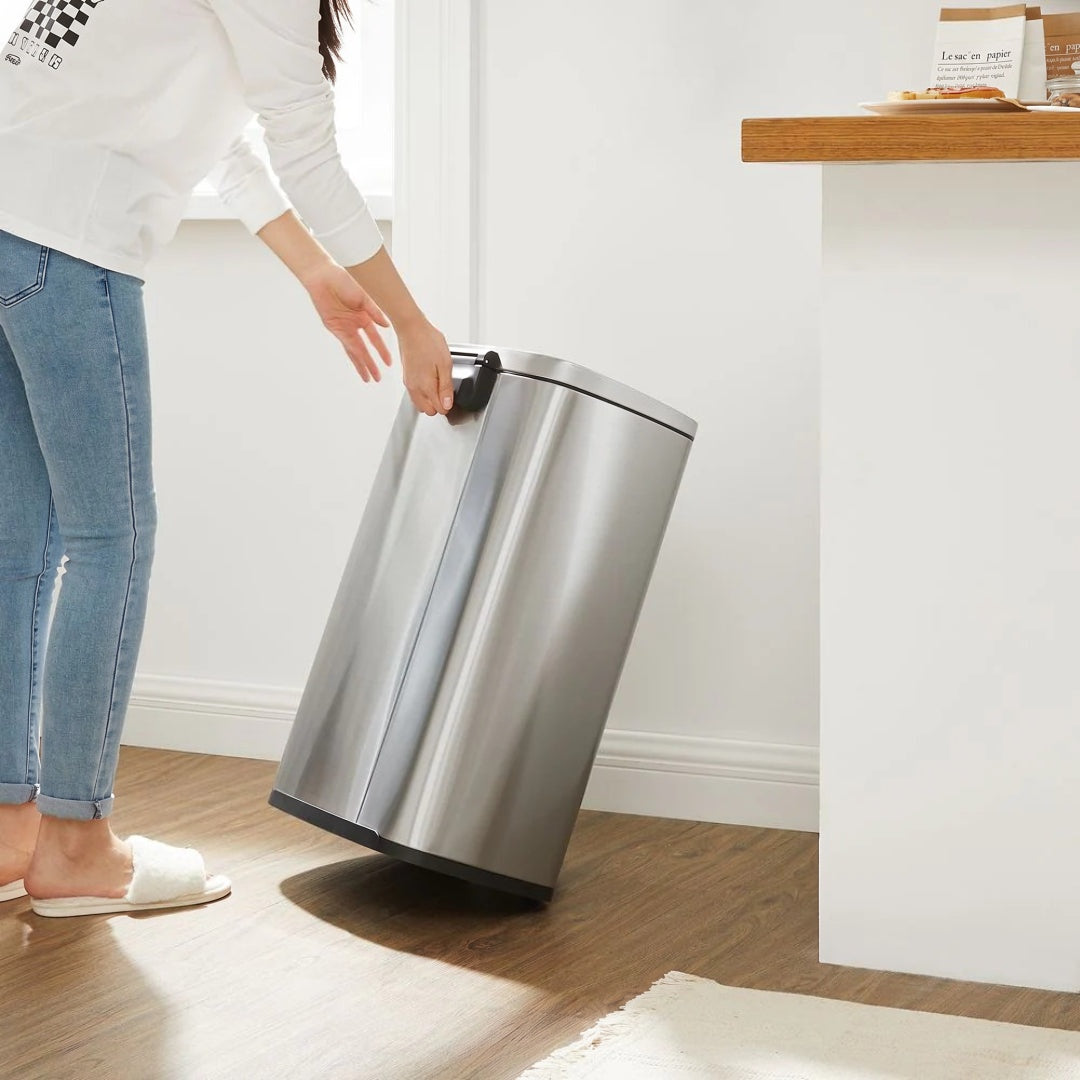 13-Gallon Stainless Steel Step Trash Can with Soft-Close Lid – product view 28 | Ridgefield Furniture