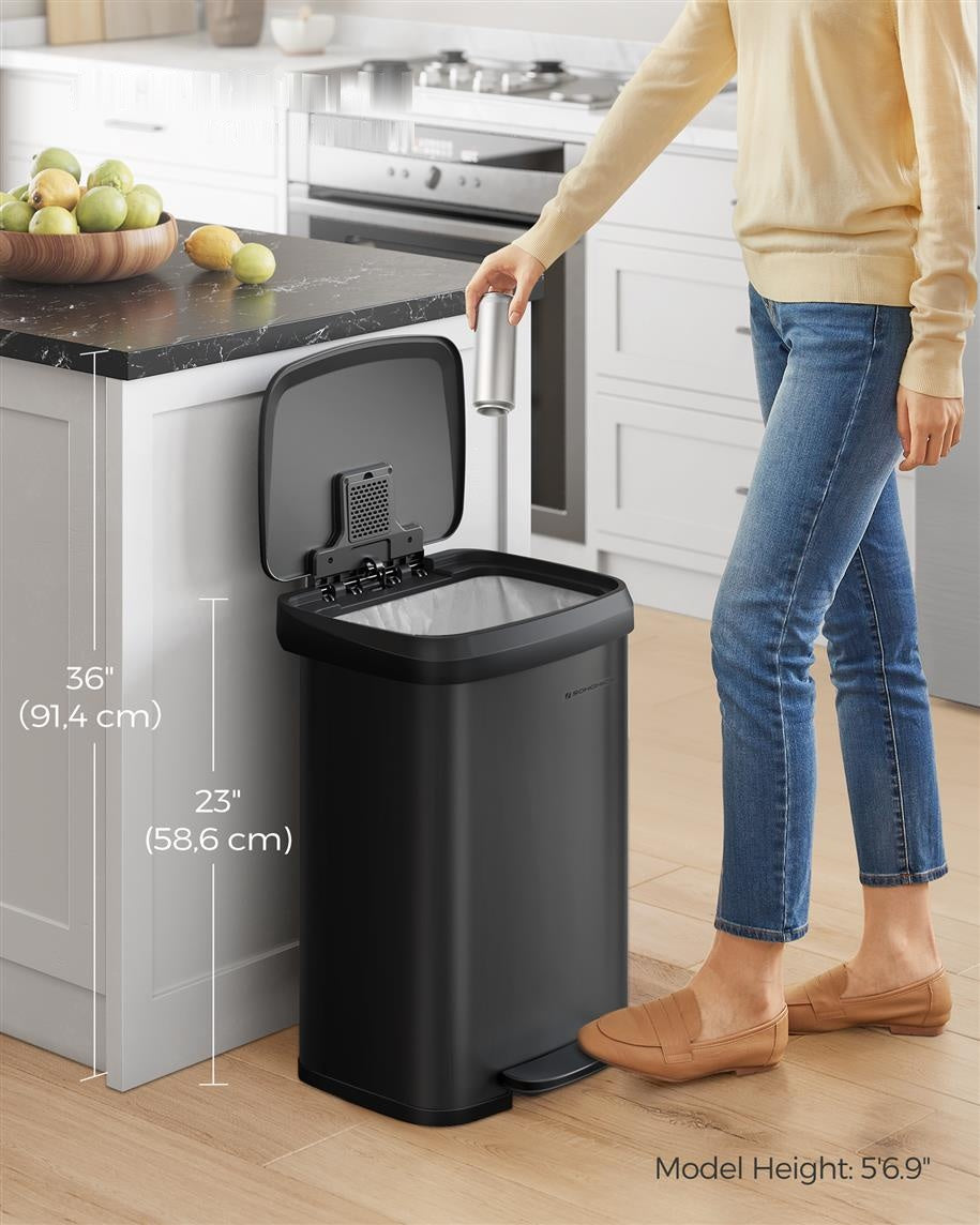 13-Gallon Stainless Steel Trash Can - product photo 11