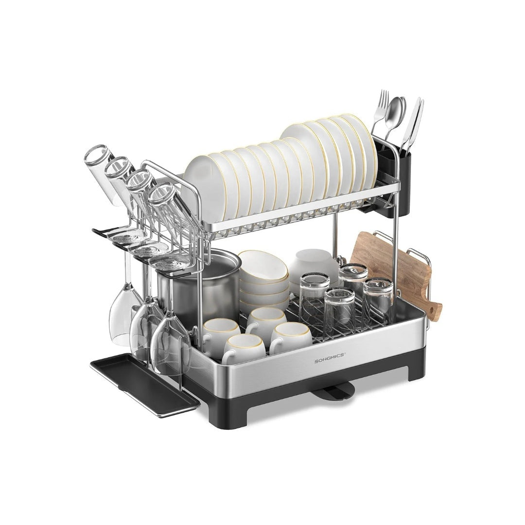 2-Tier Dish Drying Rack with Drainboard – product view 1 | Ridgefield Furniture