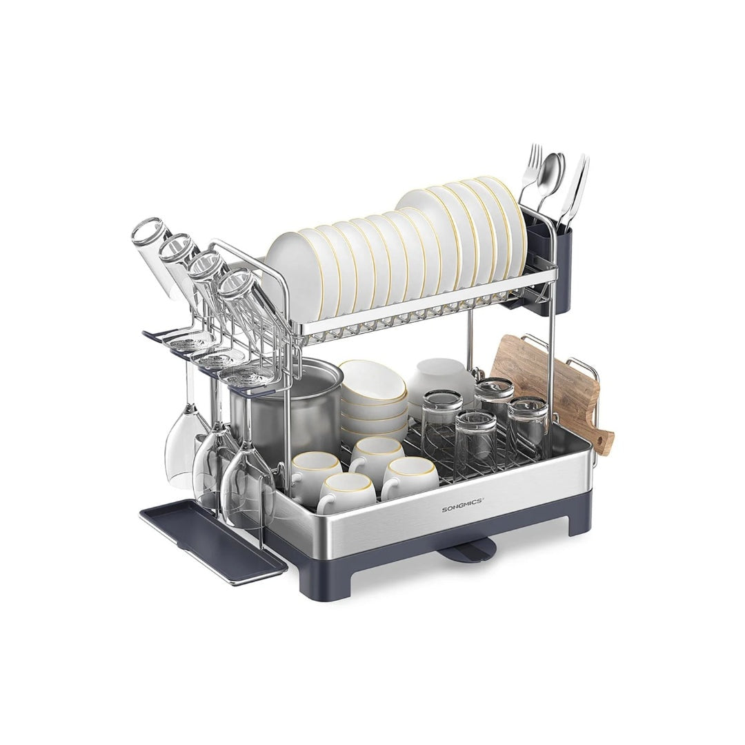 2-Tier Dish Drying Rack with Drainboard – product view 2 | Ridgefield Furniture