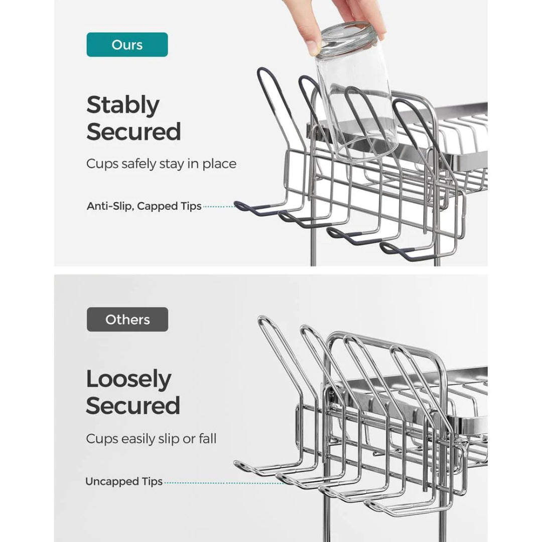 2-Tier Dish Drying Rack with Drainboard – product view 7 | Ridgefield Furniture