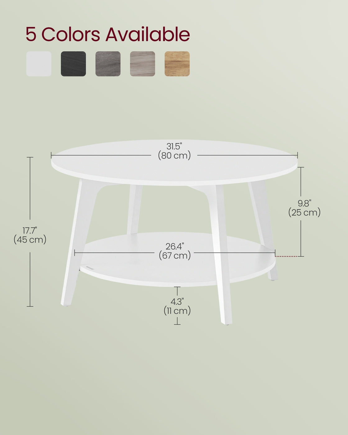 2 Tier Round Coffee Table - product photo 20