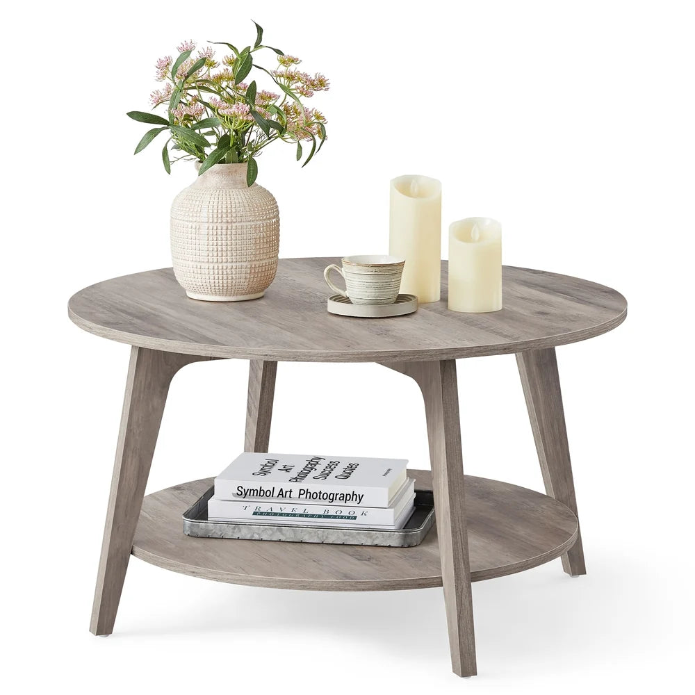 2 Tier Round Coffee Table - ULCT243K02