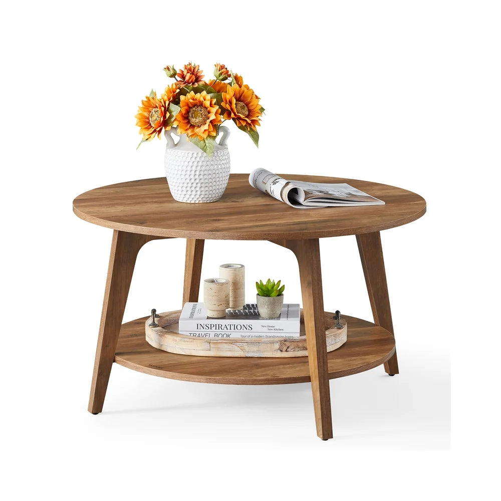 2 Tier Round Coffee Table - ULCT243K41