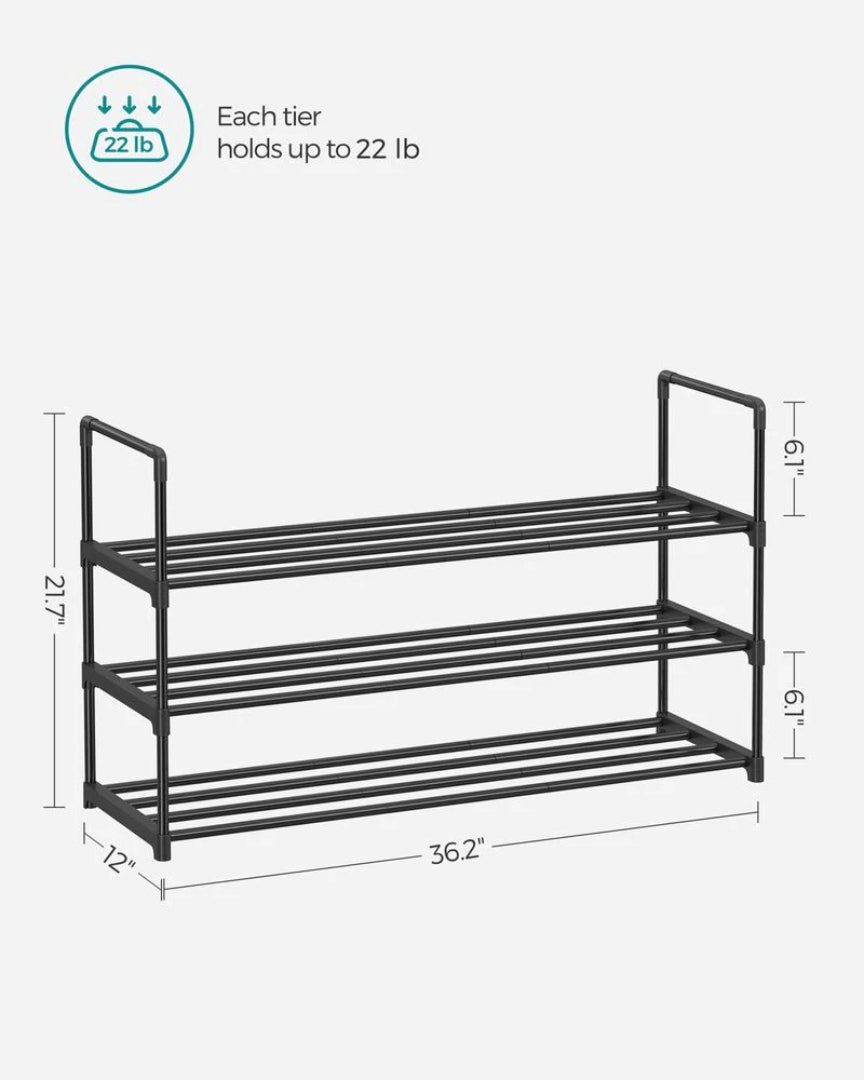 2/3/4/10 Tier Metal Shoe Rack – product view 18 | Ridgefield Furniture