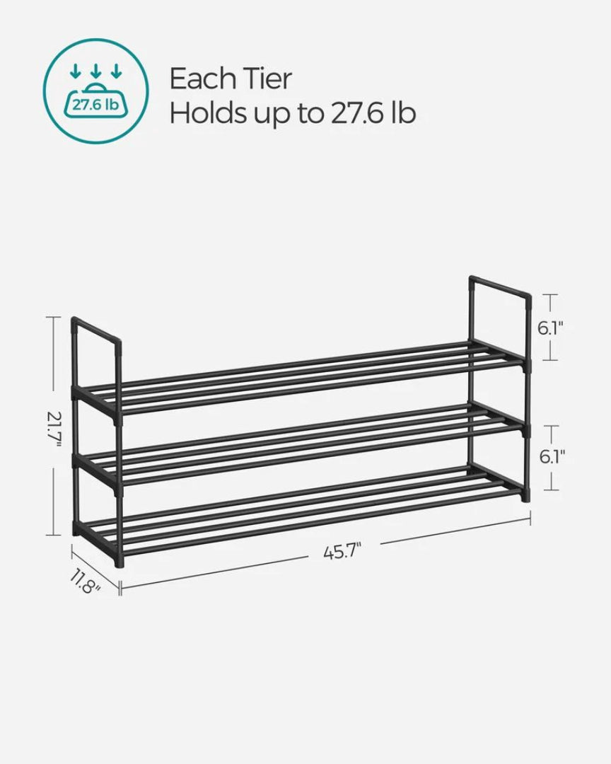 2/3/4/10 Tier Metal Shoe Rack – product view 22 | Ridgefield Furniture