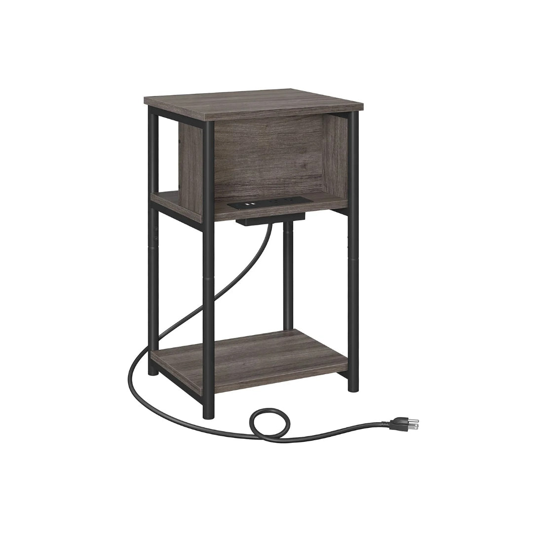3 Tier End Table With USB Ports And Power Outlets – product view 5 | Ridgefield Furniture