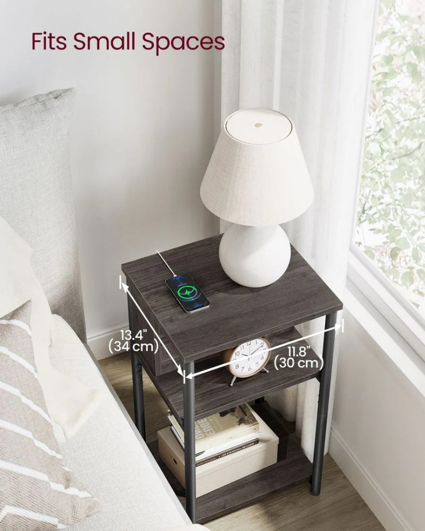 3 Tier End Table With USB Ports And Power Outlets – product view 19 | Ridgefield Furniture