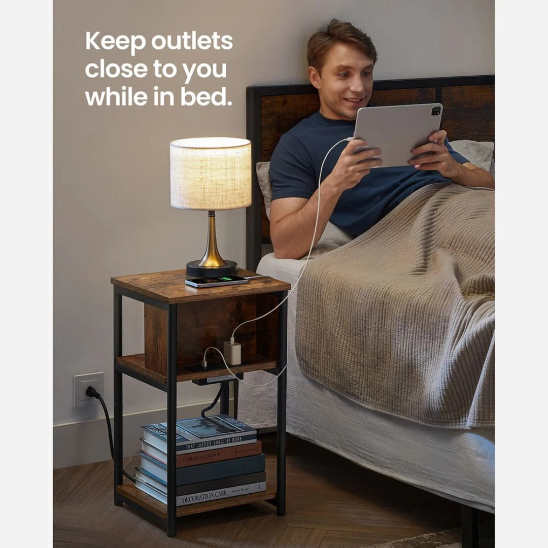 3 Tier End Table With USB Ports And Power Outlets – product view 29 | Ridgefield Furniture
