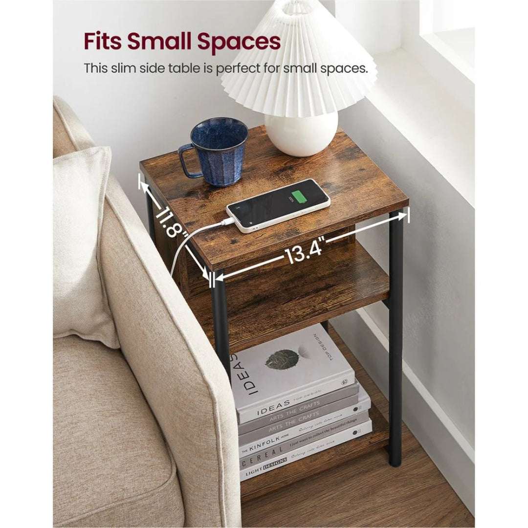 3 Tier End Table With USB Ports And Power Outlets – product view 31 | Ridgefield Furniture