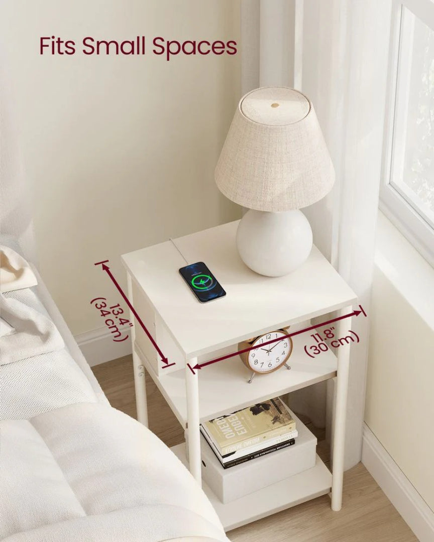 3 Tier End Table With USB Ports And Power Outlets – product view 46 | Ridgefield Furniture