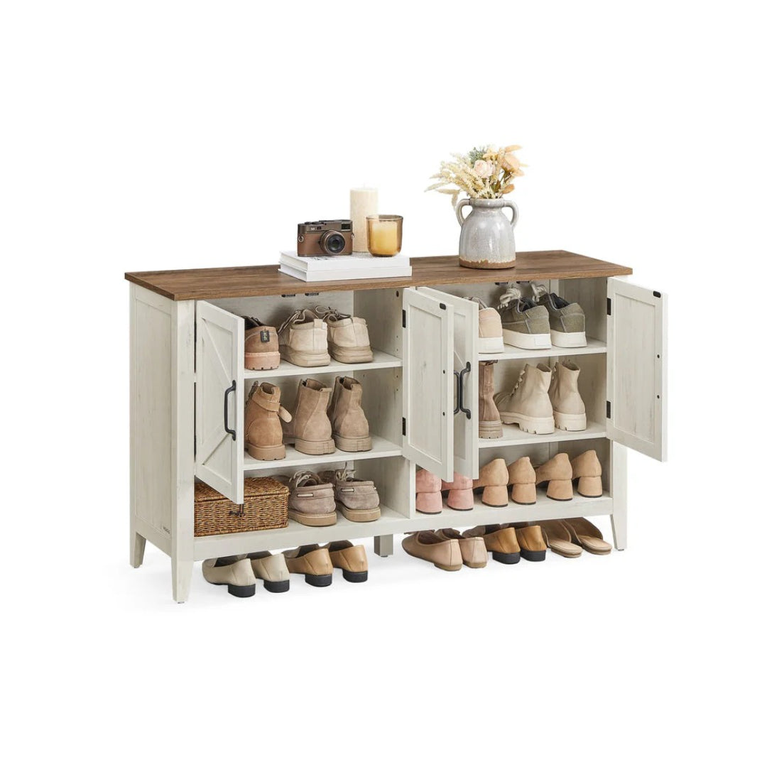 3 Tier Shoe Cabinet With Adjustable Shelf – product view 2 | Ridgefield Furniture