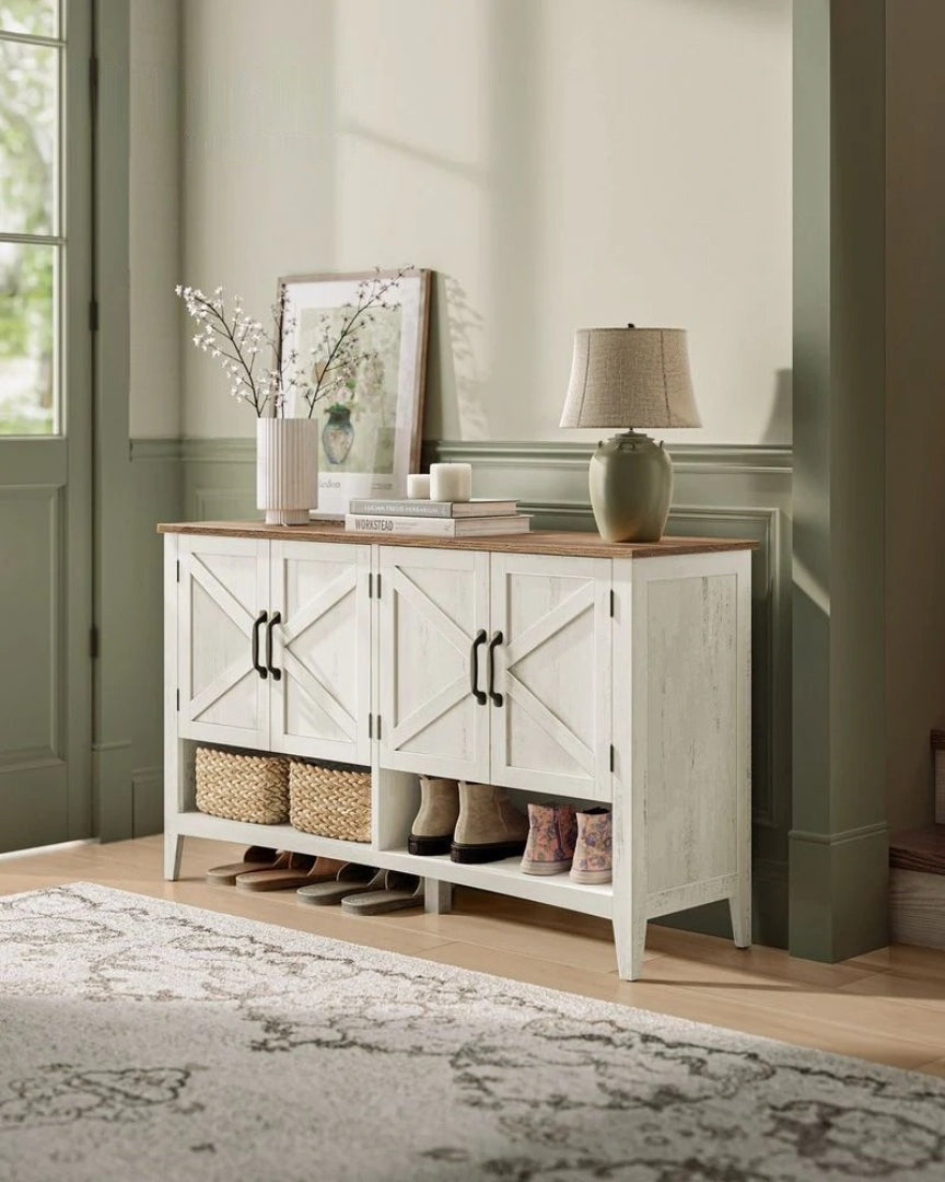 3 Tier Shoe Cabinet With Adjustable Shelf – product view 3 | Ridgefield Furniture