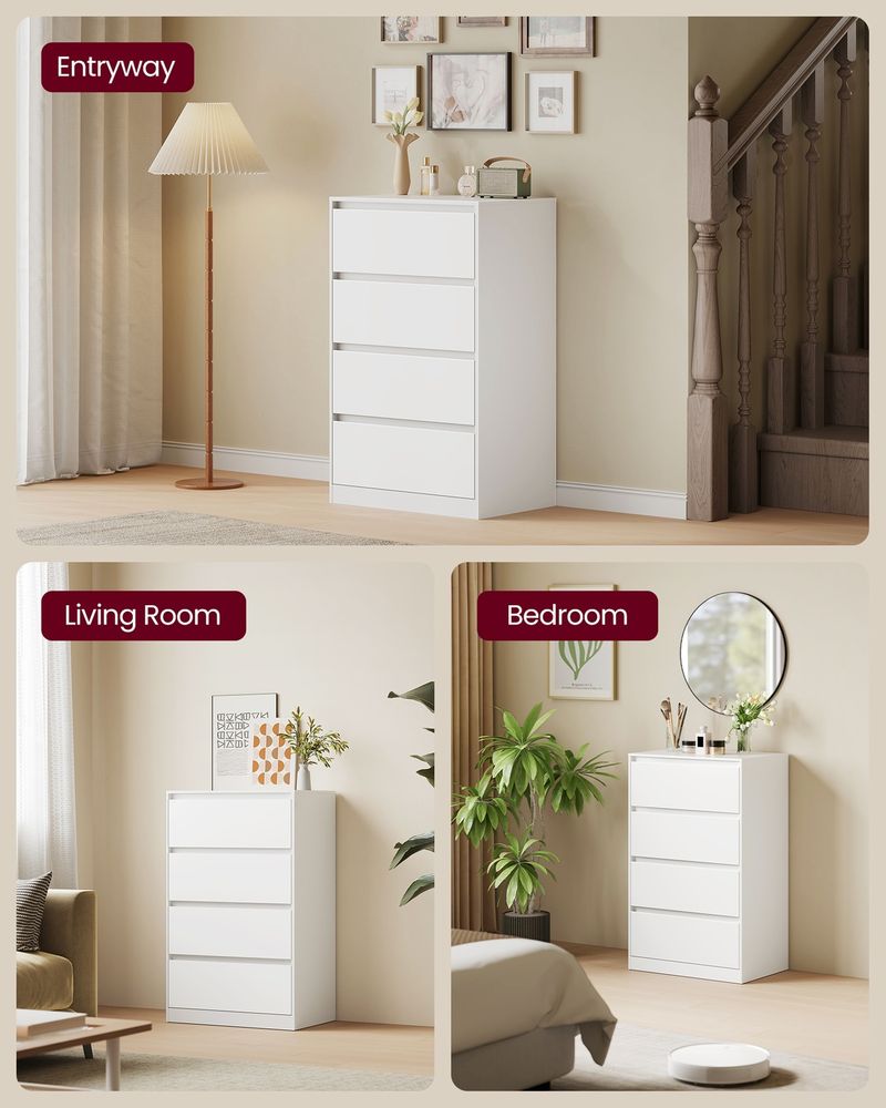 4-Drawer Dresser For Bedroom, Chest Of Drawers, Storage Tower Unit - product photo 07
