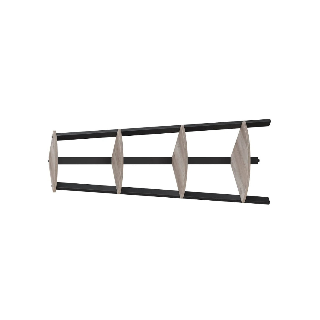 4 Tier Corner Bookshelf Industrial Storage Display Shelf – product view 2 | Ridgefield Furniture