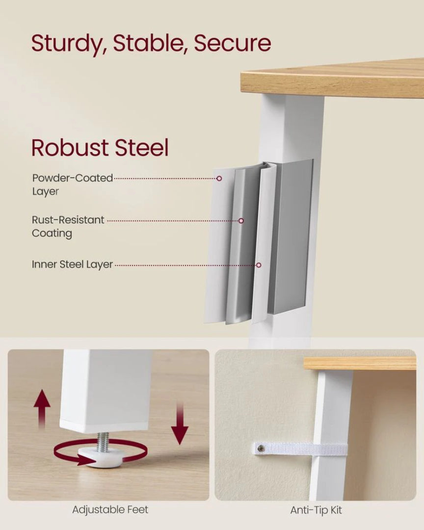4 Tier Corner Bookshelf Industrial Storage Display Shelf – product view 24 | Ridgefield Furniture
