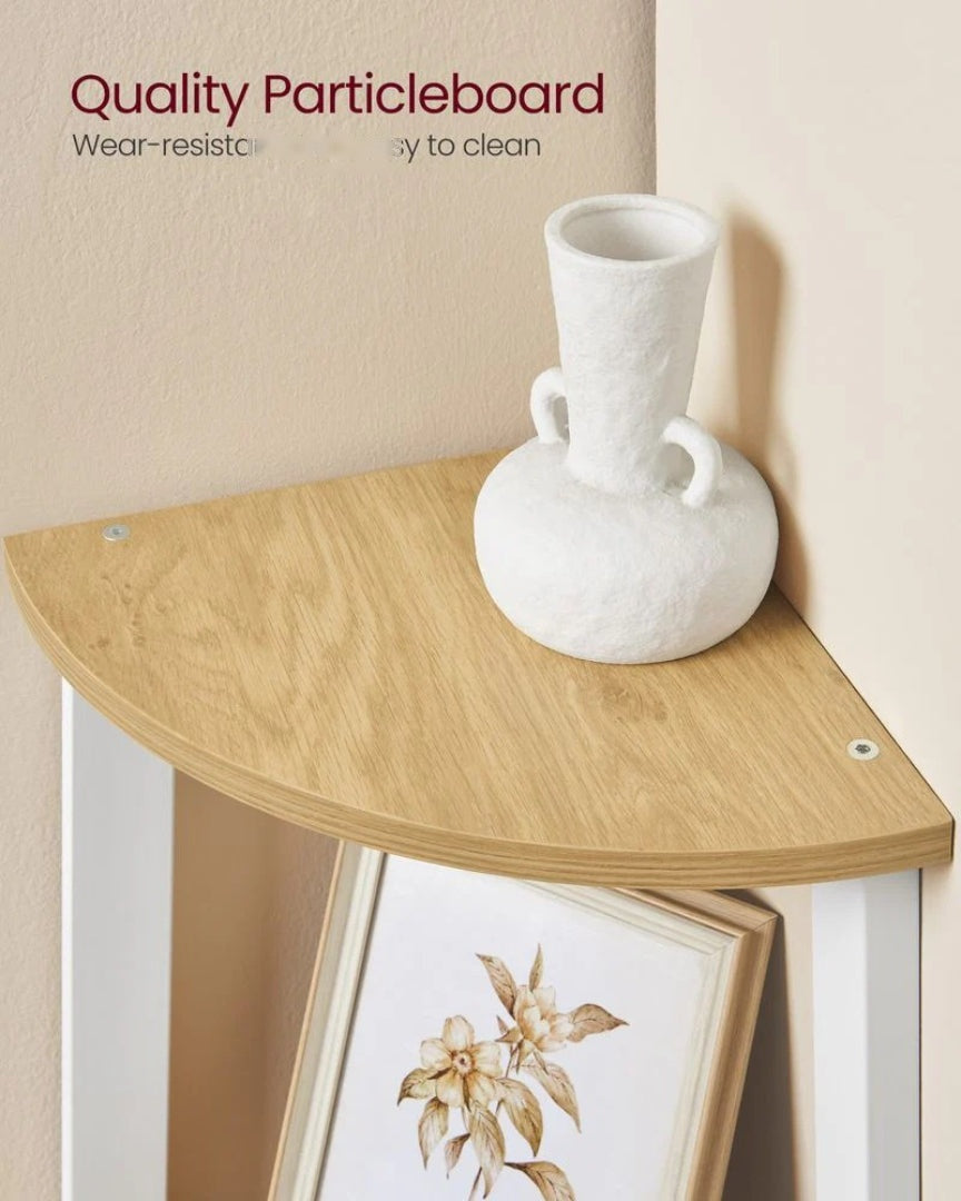 4 Tier Corner Bookshelf Industrial Storage Display Shelf – product view 25 | Ridgefield Furniture