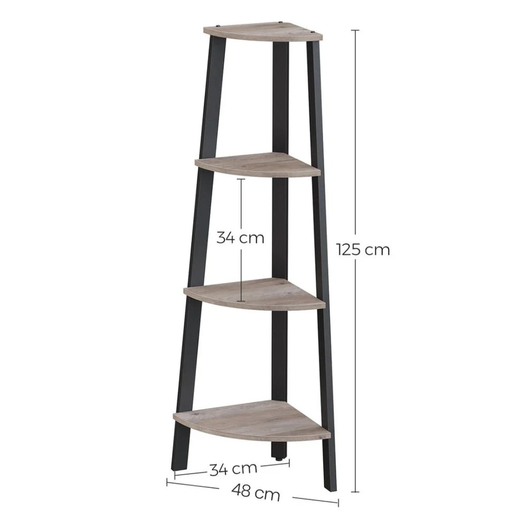 4 Tier Corner Bookshelf – product view 9 | Ridgefield Furniture