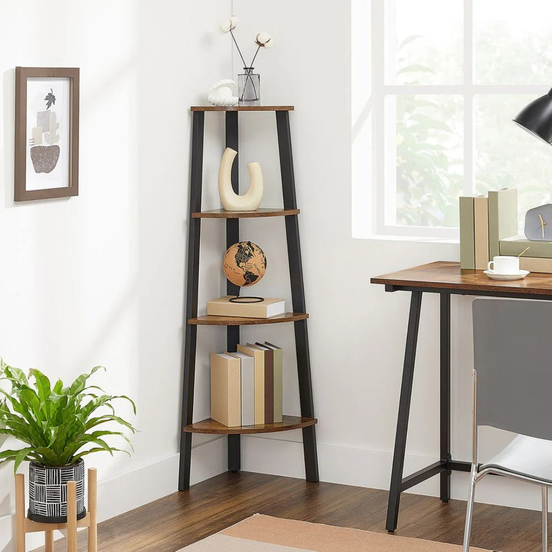 4 Tier Corner Bookshelf – product view 12 | Ridgefield Furniture