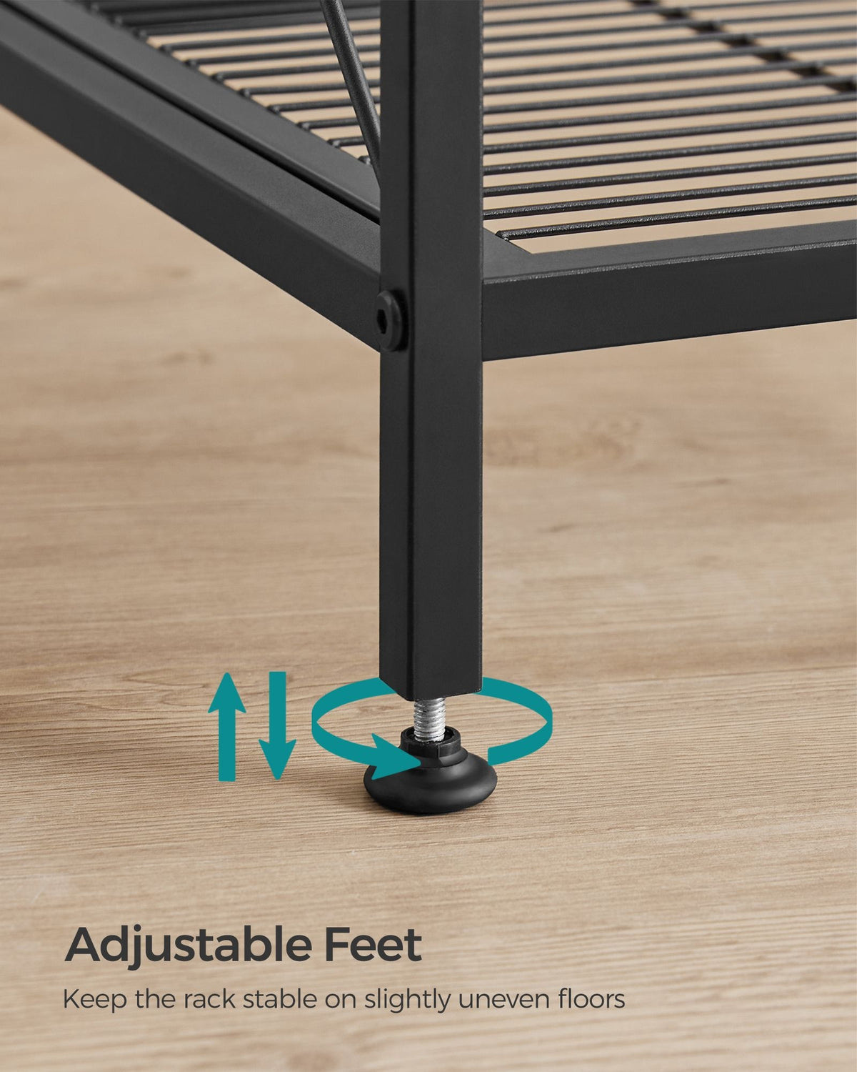 4 Tier Metal Storage Shelf With X Side Frames, 23.6 Inch Wide Rack - product photo 45