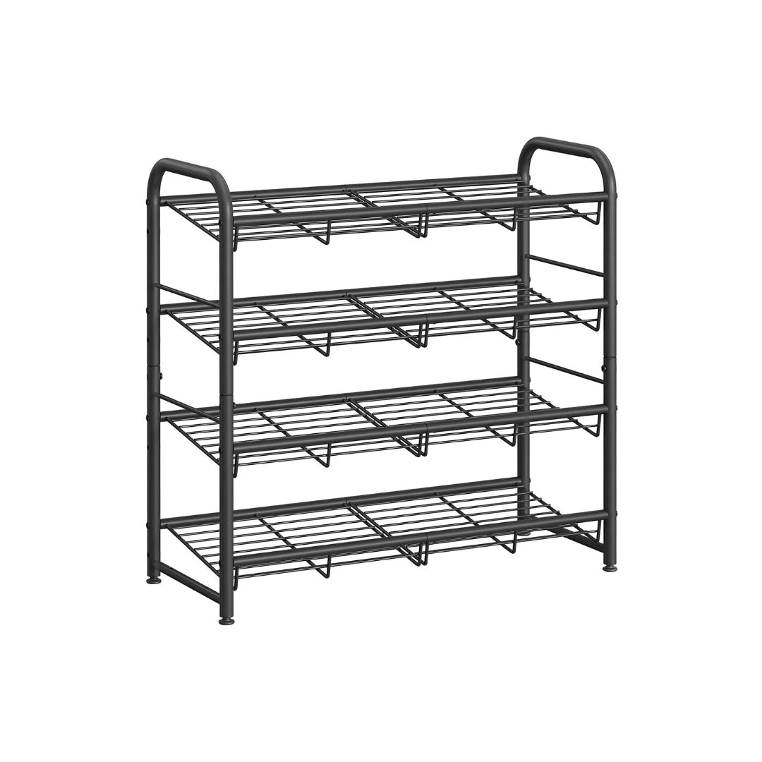 4 Tier Shoe Rack With Metal Shelves – product view 2 | Ridgefield Furniture